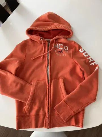HCO 오렌지 풀 집업 후드티