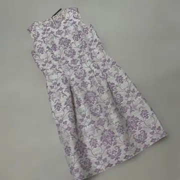 Rose Tiara 보태니컬 무늬 슬리브리스 원피스 38