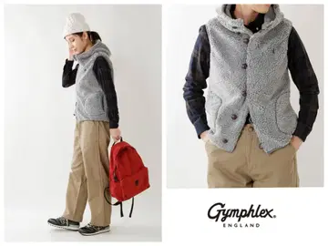 Gymphlex 싸개 단추 보아 후디드 베스트 14