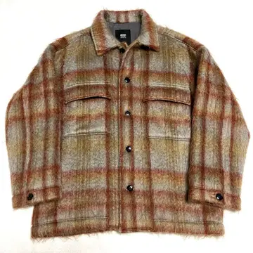 새상품급 MOHAIR SHAGGY CPO 자켓 M 사이즈 브라운 계열