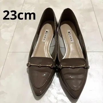 [새상품급] DIANA 플랫슈즈 로퍼 베이지 23cm 여성용