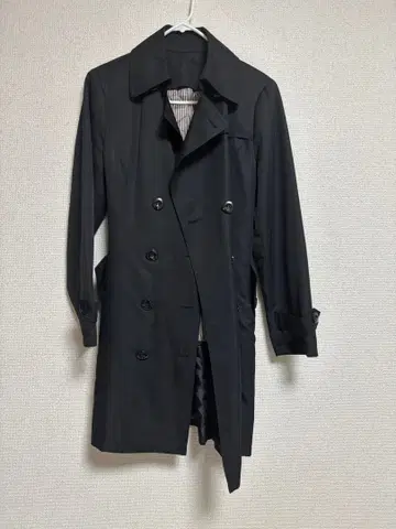 트렌치코트 레인코트 블랙 탈부착 라이너 포함