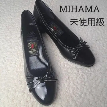 [미사용급] MIHAMA 블랙 리본 포함 펌프스