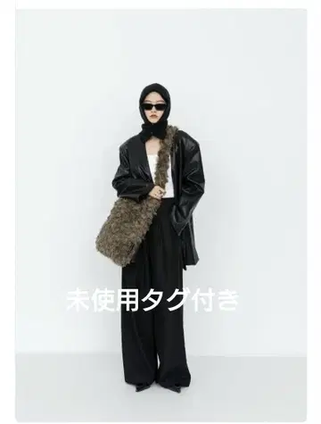 DirtySix 라지 숄더백 브라운