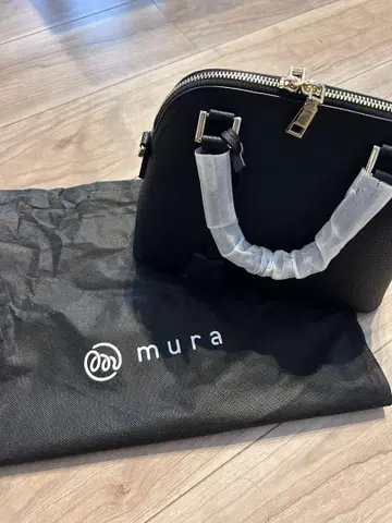 mura 백 천연 가죽 미사용 새상품 블랙 2way