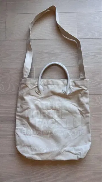 THE NORTH FACE 퍼플 라벨 코튼 토트백