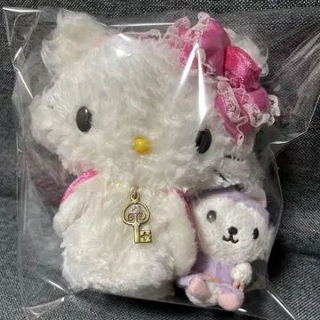 챠미키티 백설공주 콜라보 봉제 인형 주얼리 클리어 레어