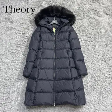 컨디션 최상 띠어리 3way 다운 코트 ERINDANE 후드 퍼 네이비