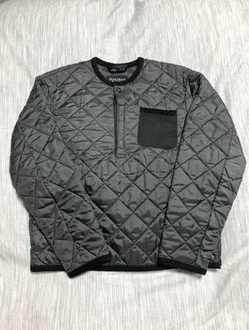 LAVENHAM 퀼팅 헨리넥 풀오버 자켓