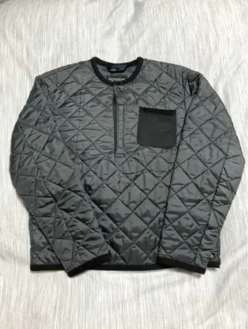 LAVENHAM 퀼팅 헨리넥 풀오버 자켓