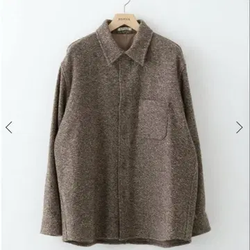 AURALEE HOMESPUN TWEED SHIRT BLOUSON