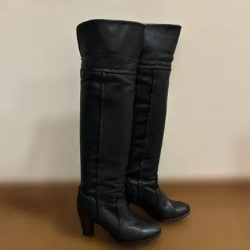 롱 부츠 HIPS S 사이즈 다크 브라운 2way 7cm 힐