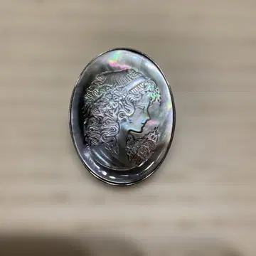 카메오 브로치 펜던트 탑