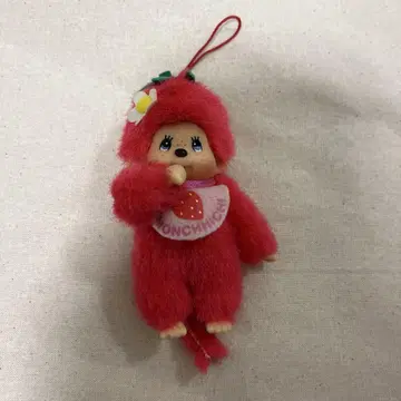 몽치치 빨간색 스트랩 약 10cm