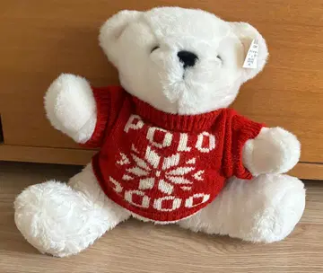 폴로 랄프 로렌 2000 스웨터 포함 화이트 베어 봉제 인형 USA