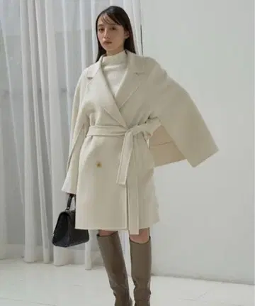 리버 플레어 코트 아이보리 0