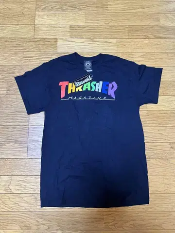THRASHER 컬러풀 로고 T셔츠 M 사이즈