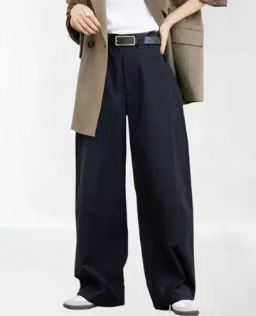 저널 스탠다드 치노 팬츠 택 포함 새상품 네이비 와이드 배기 XS