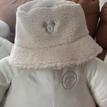 미키마우스 모자 아이보리