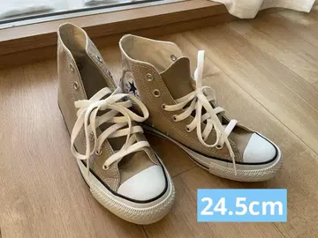 [ 새상품급 ] 컨버스 올스타 베이지 하이컷 24.5cm 박스 없음