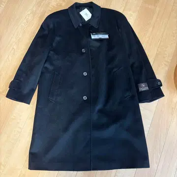 캐시미어 100% 블랙 체스터 코트 L 사이즈