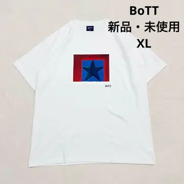 새상품 미사용 BoTT STAR 티셔츠 별 화이트 XL 레어 인기