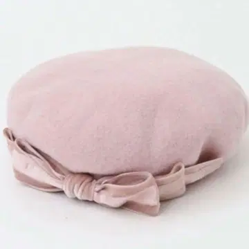 미사용 새상품 아오키 미사코 콜라보 벨벳 리본 베레모