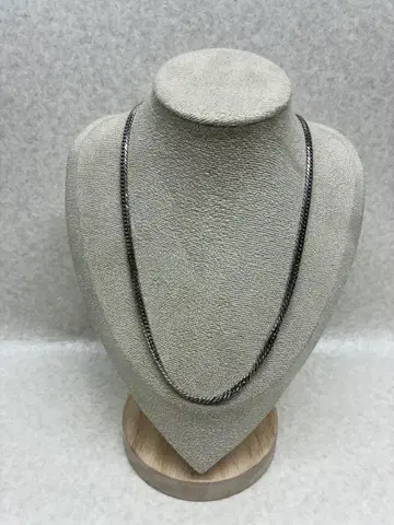 Z04) 인기 실버925 6면W 키헤이 목걸이 약 50cm 약 20g