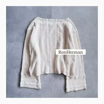 [ 새상품급 ] RonHerman 복슬복슬 니트 플레어 슬리브 헤링본