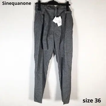 미사용품 Sinequanone 시네카논 팬츠 하의 36 그레이 계열