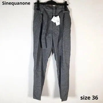 미사용품 Sinequanone 시네카논 팬츠 하의 36 그레이 계열