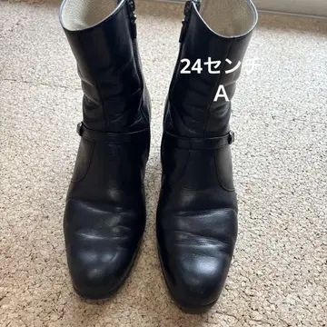 가죽 숏부츠 (깔창 없음) 24cm