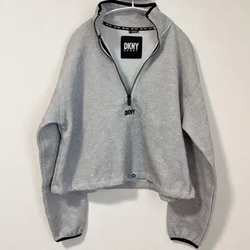 DKNY 하프 지퍼 맨투맨 그레이 S