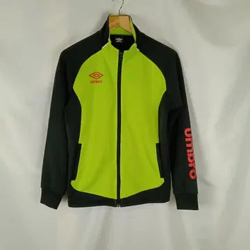 UMBRO 트랙 자켓 M 형광 그린 블랙 B3764