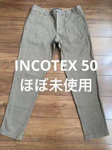 INCOTEX 로우라이즈 캐롯 팬츠 50 브라운
