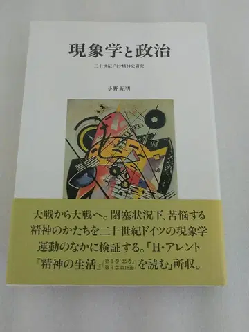 현상학과 정치: 20세기 독일 정신사 연구 오노 노리아키