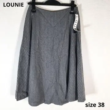미사용품 LOUNIE 루니 스커트 스트라이프 size38