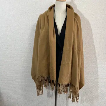 퓨어 캐시미어 100% 대형 머플러 브라운