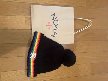 NOAH 니트 모자 레인보우