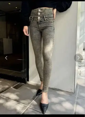 GYDA 하이웨스트 스키니 데님 팬츠