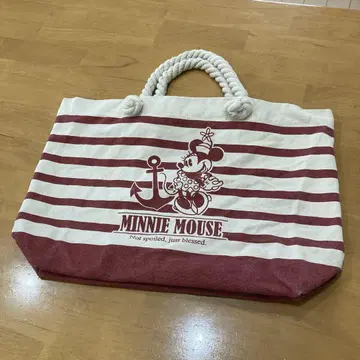 미니 마우스 스트라이프 토트백 토트백 백 미니 디즈니