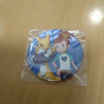 디지몬 테이머즈 마키노 루키 & 레나몬 오다이바 캔뱃지