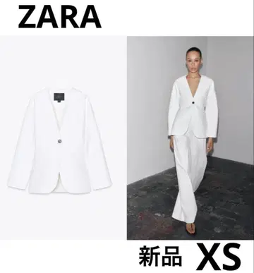 ZARA ZW COLLECTION 핏 블레이저 XS 화이트