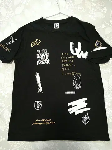 UVERworld 공식 T셔츠 M 사이즈 블랙
