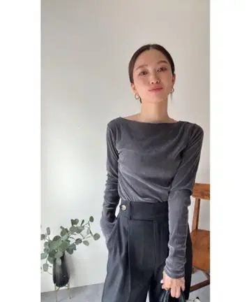 전후 2WAY 시어 벨로아 상의