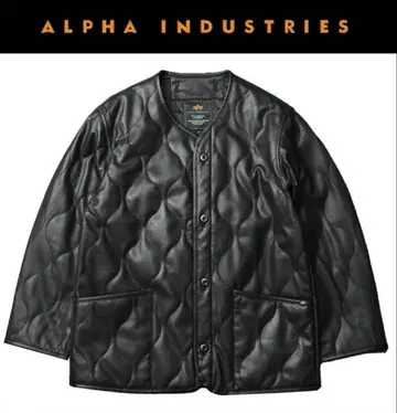 미사용 새상품! ALPHA 알파 가죽 라이너 라이너 자켓 밀리터리