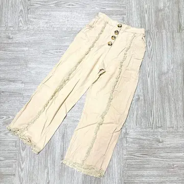 Bk home [ M ] 프린지 팬츠 캐주얼 베이지 계열