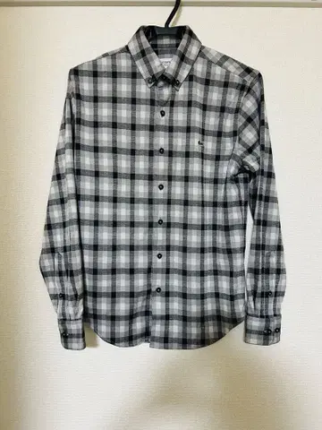 [ 새상품 ] LACOSTE 라코스테 체크 셔츠 긴팔 셔츠