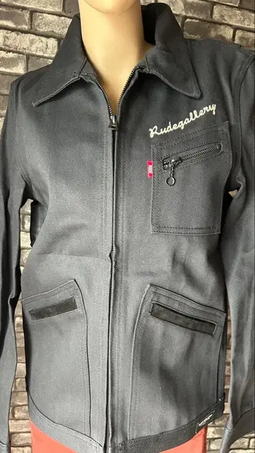 새상품 RUDE GALLERY 블랙 데님 워크 자켓