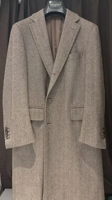 Custom tailor beams 울 캐시미어 체스터 코트